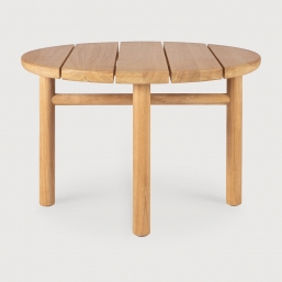 Teak Quatro outdoor coffee table D59 X H38cm    Epilegin.