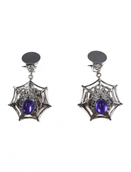 Αποκριάτικα Σκουλαρίκια Ιστός Αράχνης Με Διακοσμητική Πέτρα               από την εταιρία Epilegin. Αποκριάτικα Σκουλαρίκια Ιστός Αράχνης Με Διακοσμητική Πέτρα               από την εταιρία Epilegin.