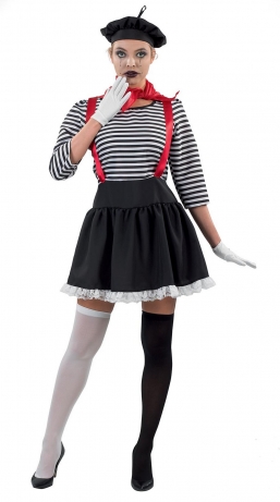 Αποκριάτικη στολή Μίμος Γυναίκα από την εταιρία Epilegin. Αποκριάτικη στολή Μίμος Γυναίκα από την εταιρία Epilegin.