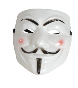 Αποκριάτικη μάσκα V for Vendetta (Anonymous) από την εταιρία Epilegin. Αποκριάτικη μάσκα V for Vendetta (Anonymous) από την εταιρία Epilegin.