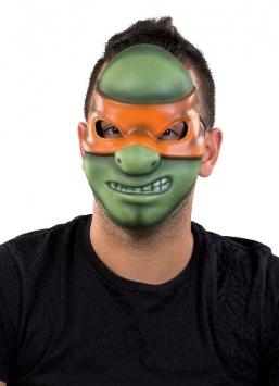Αποκριάτικη μάσκα χελωνονιντζάκια Mike από την εταιρία Epilegin. Αποκριάτικη μάσκα χελωνονιντζάκια Mike από την εταιρία Epilegin.