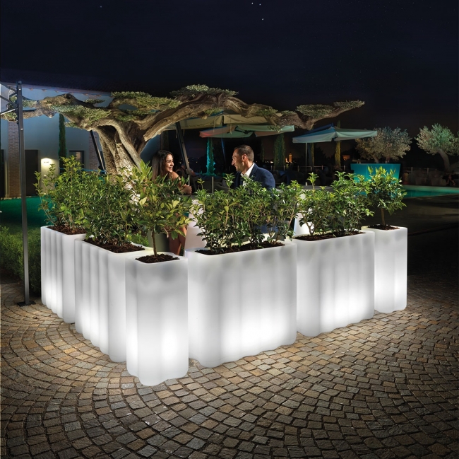   Lyxo Design Led "Luminous Nebula Flower Box" 89x35x78cm    Epilegin. 