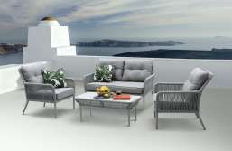 Σαλόνι 4pcs Deluxe Rope Design Norfolk Grey από την εταιρία Epilegin. Σαλόνι 4pcs Deluxe Rope Design Norfolk Grey από την εταιρία Epilegin.