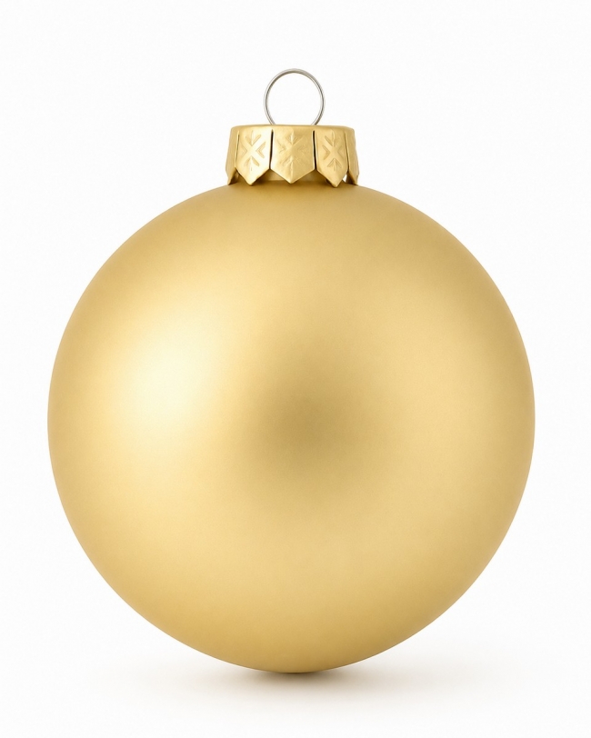  ����������������� ����� ������� Christmas Gold Matte 10cm ��� ��� ������� Epilegin. 