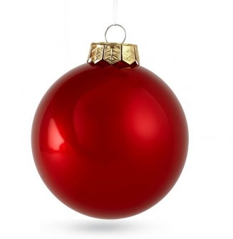    Christmas Red Pearl 10cm 