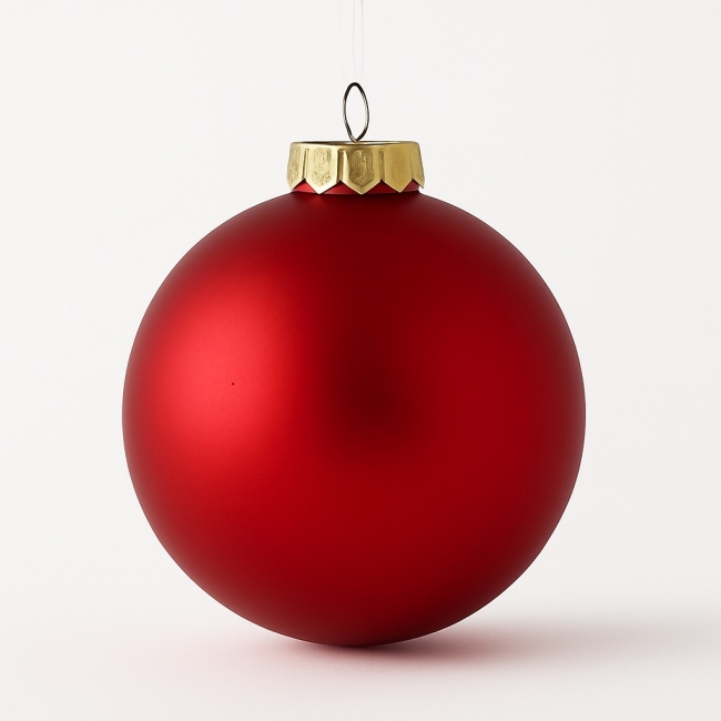     Christmas Red Matte 8cm     Epilegin. 