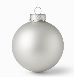 Χριστουγεννιάτικη μπάλα Γυάλινη Shiny Silver Matte 8cm  από την εταιρία Epilegin. Χριστουγεννιάτικη μπάλα Γυάλινη Shiny Silver Matte 8cm  από την εταιρία Epilegin.
