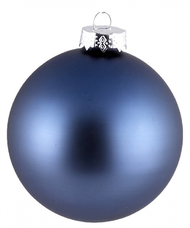  Γυάλινη χριστουγεννιάτικη μπαλα Matte Night Blue 10εκ από την εταιρία Epilegin. 