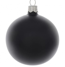 Γυάλινη χριστουγεννιάτικη μπαλα Total Black matte 8εκ  από την εταιρία Epilegin. Γυάλινη χριστουγεννιάτικη μπαλα Total Black matte 8εκ  από την εταιρία Epilegin.