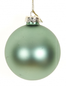 Γυάλινη χριστουγεννιάτικη μπαλα Matte Sage Green 8cm από την εταιρία Epilegin. Γυάλινη χριστουγεννιάτικη μπαλα Matte Sage Green 8cm από την εταιρία Epilegin.