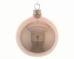 Γυάλινη χριστουγεννιάτικη μπαλα Glossy Blush Pink 10cm από την εταιρία Epilegin. Γυάλινη χριστουγεννιάτικη μπαλα Glossy Blush Pink 10cm από την εταιρία Epilegin.