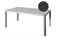  Τραπέζι Alu & Ceramic Glass Attelio Dark Grey 1.60X94cm 