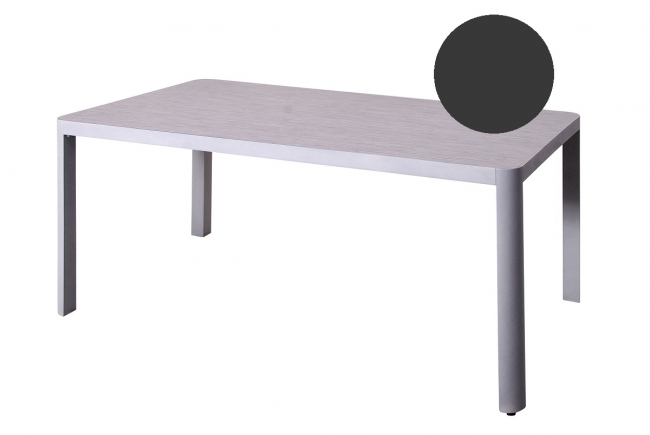  Τραπέζι Alu & Ceramic Glass Attelio Dark Grey 1.60X94cm από την εταιρία Epilegin. 