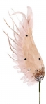  Χριστουγεννιάτικο διακοσμητικό φτερό Blush Pink 69cm 