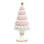  Χριστουγεννιάτικο διακοσμητικό Candy δέντρο ρόζ-λευκό 25εκ 