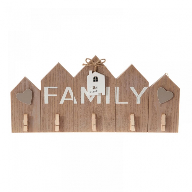 Διακοσμητικό ξύλινο κρεμαστό "family" 35X16,5εκ από την εταιρία Epilegin. 