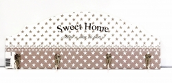  Διακοσμητική κρεμάστρα 4θέσεων 37Χ13Χ3εκ "sweet home" 