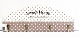 Διακοσμητική κρεμάστρα 4θέσεων 37Χ13Χ3εκ sweet home από την εταιρία Epilegin. Διακοσμητική κρεμάστρα 4θέσεων 37Χ13Χ3εκ sweet home από την εταιρία Epilegin.