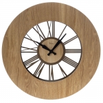  Ρολόι τοίχου ξύλινο Φ50εκ 