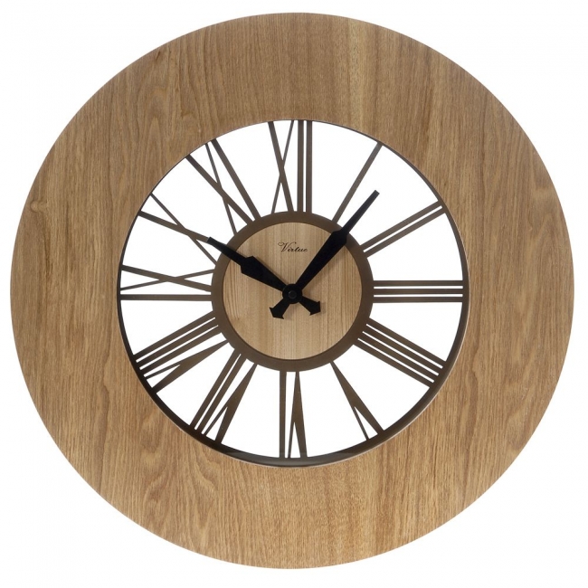  Ρολόι τοίχου ξύλινο Φ50εκ από την εταιρία Epilegin. 