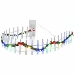 Χριστουγεννιάτικος διακοσμητικός φράχτης με γιρλάντα 5Χ60εκ από την εταιρία Epilegin. Χριστουγεννιάτικος διακοσμητικός φράχτης με γιρλάντα 5Χ60εκ από την εταιρία Epilegin.