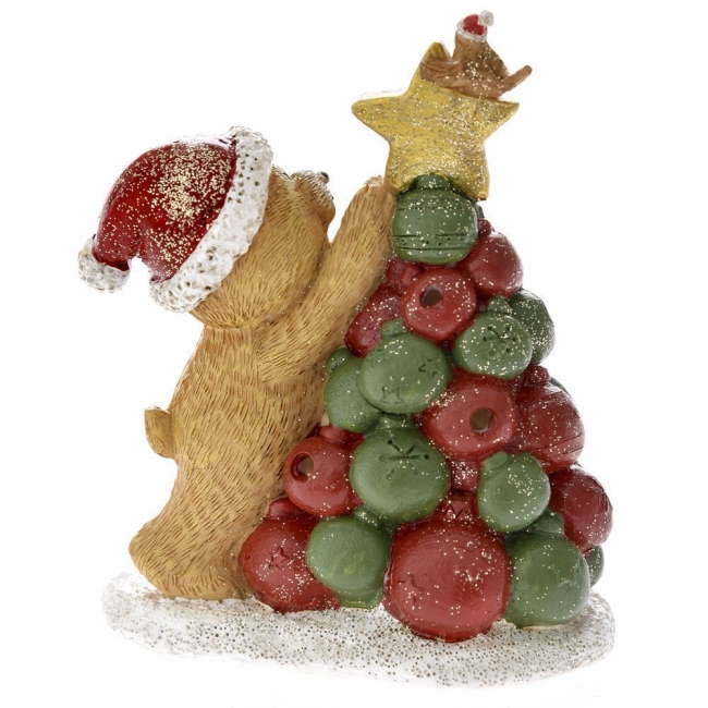  Χριστουγεννιάτικο διακοσμητικό polyresin αρκούδος σε δέντρο 10Χ13εκ από την εταιρία Epilegin. 