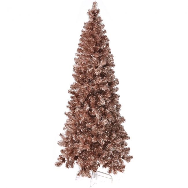  Χριστουγεννιάτικο δέντρο Tinsel Rose Gold 2.10m από την εταιρία Epilegin. 