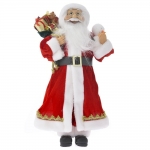  Χριστουγεννιάτικος διακοσμητικός Άγιος Βασίλης κόκκινος-λευκός 45εκ 