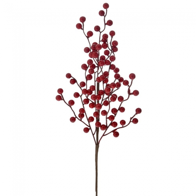  Χριστουγεννιάτικο διακοσμητικό κλαδί με κόκκινα berries 60cm από την εταιρία Epilegin. 