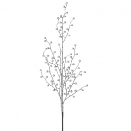 Χριστουγεννιάτικο κλαδί Berries Glitter Silver 75cm από την εταιρία Epilegin. Χριστουγεννιάτικο κλαδί Berries Glitter Silver 75cm από την εταιρία Epilegin.