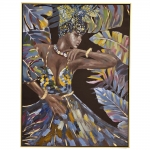  Διακοσμητικός πίνακας με κορνίζα "Γυναίκα" 92Χ122εκ 