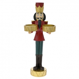 Χριστουγεννιάτικος polyresin καρυοθραύστης κηροπήγιο κόκκινος 28,5Χ12εκ από την εταιρία Epilegin. Χριστουγεννιάτικος polyresin καρυοθραύστης κηροπήγιο κόκκινος 28,5Χ12εκ από την εταιρία Epilegin.