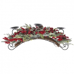 Χριστουγεννιάτικο κηροπήγιο με κόκκινα berries & κουκουνάρια 65εκ από την εταιρία Epilegin. Χριστουγεννιάτικο κηροπήγιο με κόκκινα berries & κουκουνάρια 65εκ από την εταιρία Epilegin.