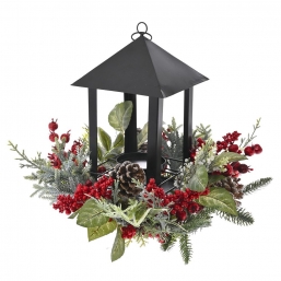 Χριστουγεννιάτικο φανάρι με στεφάνι με κόκκινα berries & κουκουνάρια 33x28εκ από την εταιρία Epilegin. Χριστουγεννιάτικο φανάρι με στεφάνι με κόκκινα berries & κουκουνάρια 33x28εκ από την εταιρία Epilegin.
