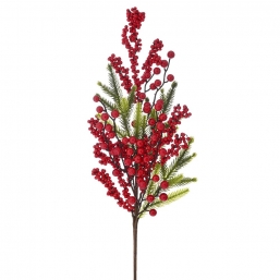 Χριστουγεννιάτικο πράσινο κλαδί με κόκκινα berries 66cm από την εταιρία Epilegin. Χριστουγεννιάτικο πράσινο κλαδί με κόκκινα berries 66cm από την εταιρία Epilegin.