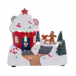 Χριστουγεννιάτικο Cupcake με led φως και κίνηση 19x13x17εκ από την εταιρία Epilegin. Χριστουγεννιάτικο Cupcake με led φως και κίνηση 19x13x17εκ από την εταιρία Epilegin.