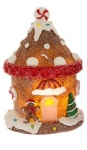 Χριστουγεννιάτικο polyresin σπίτι "Gingerbread" με φως μπαταρίας 8x11εκ  Χριστουγεννιάτικο polyresin σπίτι "Gingerbread" με φως μπαταρίας 8x11εκ