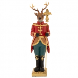  polyresin  Serious Reindeer 10x9,5x34    Epilegin.