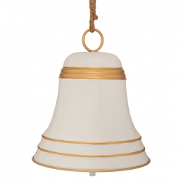 Μεταλλική διακοσμητική Καμπάνα Λευκή Φ31 x 34cm από την εταιρία Epilegin. Μεταλλική διακοσμητική Καμπάνα Λευκή Φ31 x 34cm από την εταιρία Epilegin.