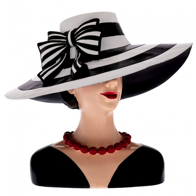  ������������ ���� Polyresin "Retro Woman/hat" 35x26x30cm ��� ��� ������� Epilegin. 