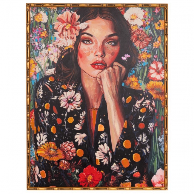  ������� ����� �� ������� "Gold Florist Girl" 94x124cm ��� ��� ������� Epilegin. 