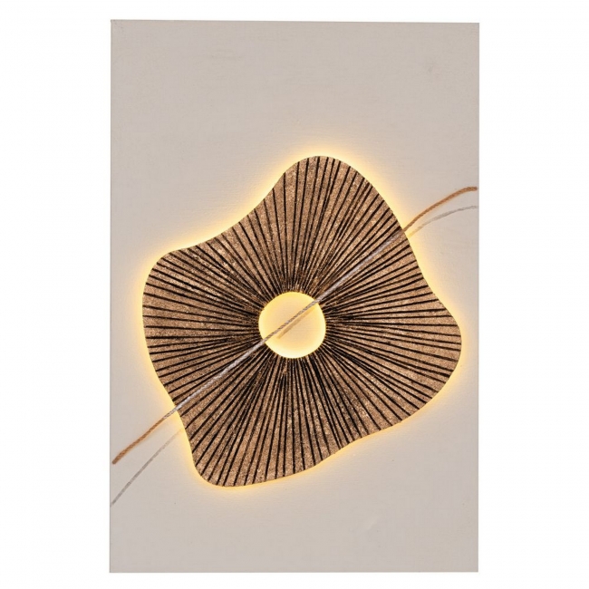  ������� ����� Warm Led "Abstract" 80x80cm ��� ��� ������� Epilegin. 