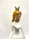  Χριστουγεννιάτικος υφασμάτινος άγγελος με φως και φτερά 50Χ31Χ55εκ 