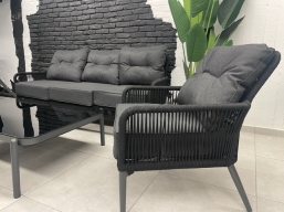 Σαλόνι 3pcs Deluxe Rope Design Norfolk Black από την εταιρία Epilegin. Σαλόνι 3pcs Deluxe Rope Design Norfolk Black από την εταιρία Epilegin.