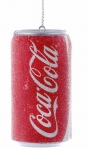  Χριστουγεννιάτικο κρεμαστό κουτάκι CocaCola παγωμένο κόκκινο 8 εκ 