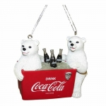  Χριστουγεννιάτικο κρεμαστό ψυγείο CocaCola με αρκούδες 7εκ 