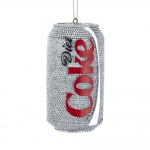  Χριστουγεννιάτικο διακοσμητικό κουτάκι CocaCola  8 εκ ασημί 
