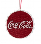  Χριστουγεννιάτικο polyresin στολίδι καπάκι coca cola 10εκ 