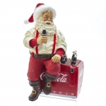  Χριστουγεννιάτικος διακοσμητικός καθιστός Άγιος Βασίλης CocaCola  26 εκ 