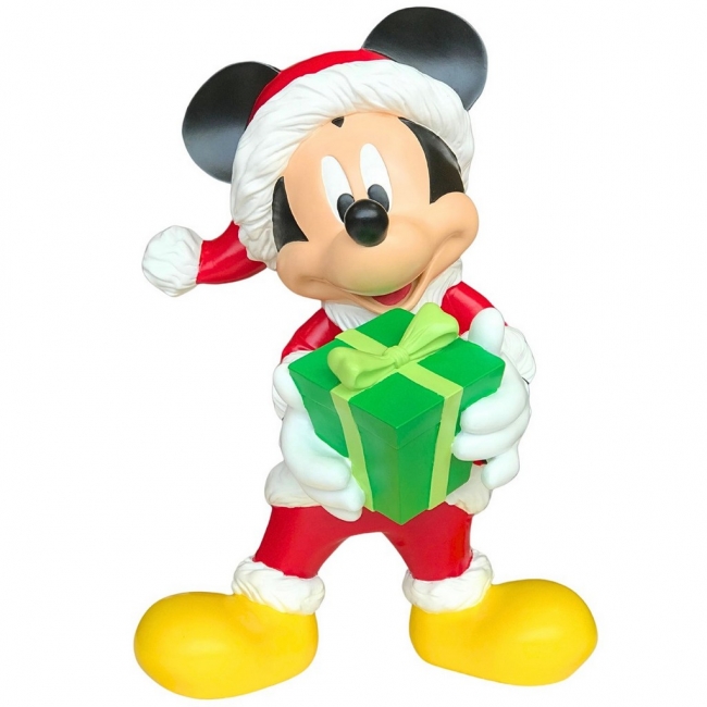   polyresin  "Mickey with present" 33,5x48,5    Epilegin. 